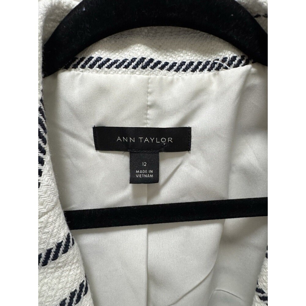Ann Taylor Black and White Striped Blazer - Picture 7 of 7